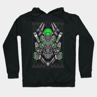 Mecha steampunk skull mask helmet design Hoodie